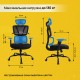 Кресло BRABIX PREMIUM "Fargo ER-710", синхромеханизм, 3D подлокотники, сетка/ткань TW, черное, 532949