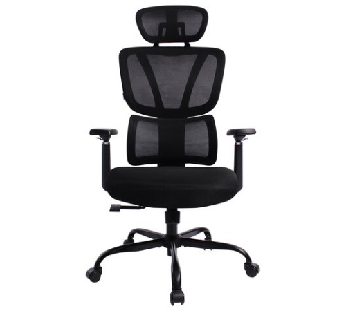 Кресло BRABIX PREMIUM "Fargo ER-710", синхромеханизм, 3D подлокотники, сетка/ткань TW, черное, 532949