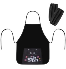 Фартук с нарукавниками для уроков труда ПИФАГОР, 1 карман, 46х54 см, 