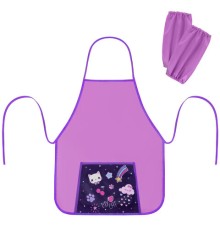 Фартук с нарукавниками для уроков труда ПИФАГОР, 1 карман, 46х54 см, 