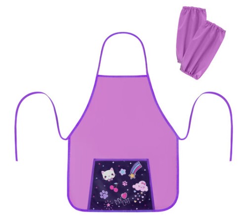 Фартук с нарукавниками для уроков труда ПИФАГОР, 1 карман, 46х54 см, 