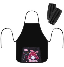 Фартук с нарукавниками для уроков труда ПИФАГОР, 1 карман, 46х54 см, 