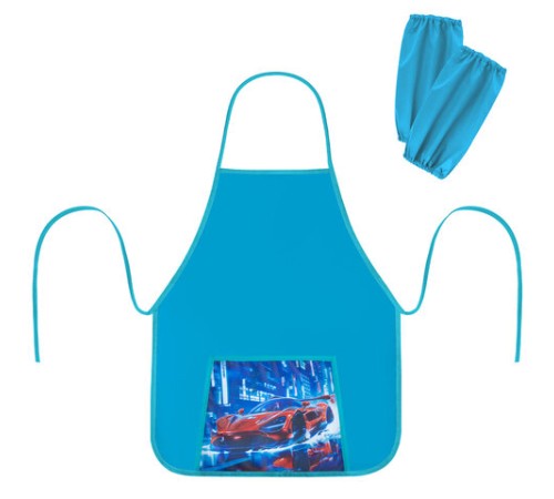 Фартук с нарукавниками для уроков труда ПИФАГОР, 1 карман, 46х54 см, 