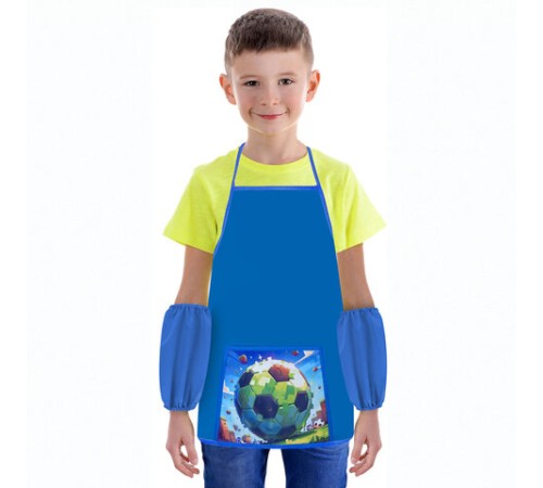 Фартук с нарукавниками для уроков труда ПИФАГОР, 1 карман, 46х54 см, 