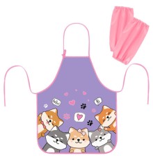 Фартук с нарукавниками для уроков труда ЮНЛАНДИЯ, регулировка по росту, 46х54 см, 