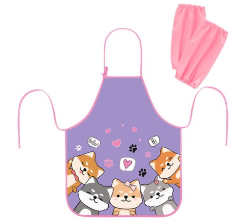 Фартук с нарукавниками для уроков труда ЮНЛАНДИЯ, регулировка по росту, 46х54 см, 