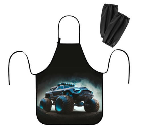 Фартук с нарукавниками для уроков труда ЮНЛАНДИЯ, регулировка по росту, 46х54 см, 