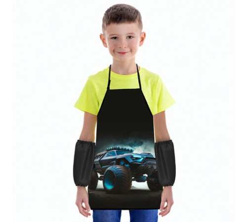 Фартук с нарукавниками для уроков труда ЮНЛАНДИЯ, регулировка по росту, 46х54 см, 