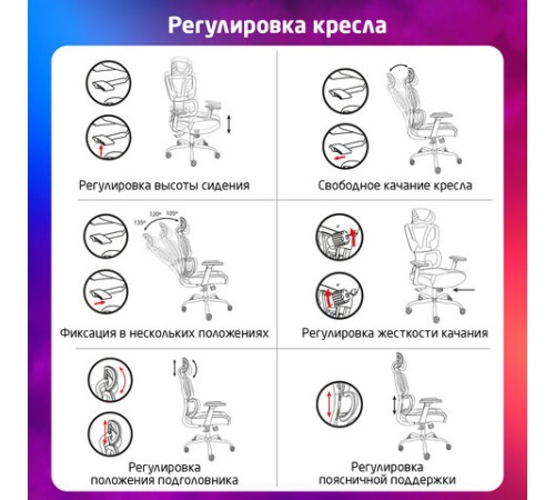 Кресло BRABIX PREMIUM "Toxin GM-520", синхромеханизм, экокожа/сетка/ткань, черное/красное, 532950
