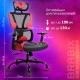 Кресло BRABIX PREMIUM "Toxin GM-520", синхромеханизм, экокожа/сетка/ткань, черное/красное, 532950