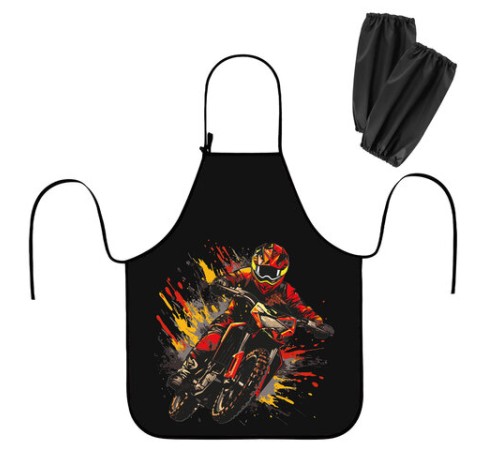 Фартук с нарукавниками для уроков труда ЮНЛАНДИЯ, регулировка по росту, 46х54 см, 