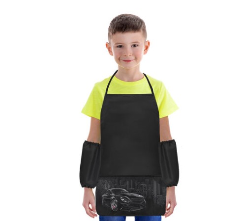 Фартук с нарукавниками для уроков труда BRAUBERG, 3 кармана, 46x54 см, 