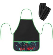 Фартук с нарукавниками для уроков труда BRAUBERG, 3 кармана, 46x54 см, 