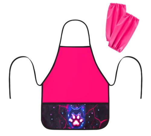 Фартук с нарукавниками для уроков труда BRAUBERG, 3 кармана, 46x54 см, 