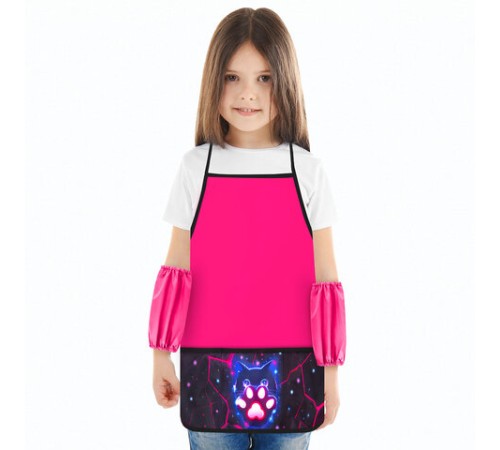 Фартук с нарукавниками для уроков труда BRAUBERG, 3 кармана, 46x54 см, 