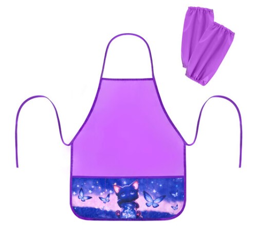 Фартук с нарукавниками для уроков труда BRAUBERG, 3 кармана, 46x54 см, 