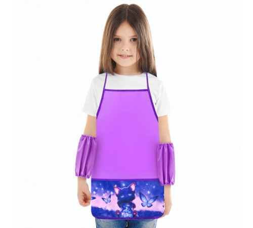 Фартук с нарукавниками для уроков труда BRAUBERG, 3 кармана, 46x54 см, 