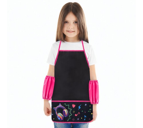 Фартук с нарукавниками для уроков труда BRAUBERG, 3 кармана, 46x54 см, 