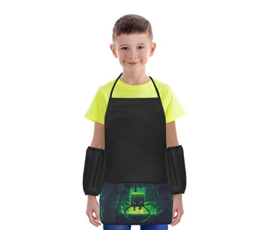 Фартук с нарукавниками для уроков труда BRAUBERG, 3 кармана, 46x54 см, 