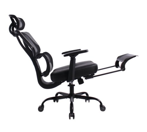 Кресло BRABIX PREMIUM "Venom GM-530", подножка, синхромеханизм, экокожа/сетка, черное/серое, 532951 Кресло BRABIX PREMIUM "Venom GM-530", подножка, синхромеханизм, экокожа/сетка, черное/серое, 532951