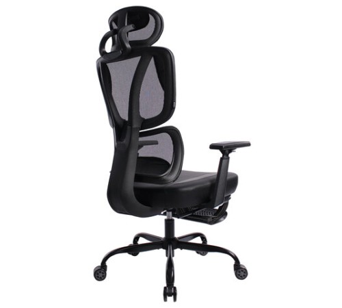 Кресло BRABIX PREMIUM "Venom GM-530", подножка, синхромеханизм, экокожа/сетка, черное/серое, 532951 Кресло BRABIX PREMIUM "Venom GM-530", подножка, синхромеханизм, экокожа/сетка, черное/серое, 532951