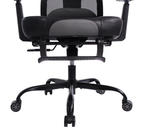Кресло BRABIX PREMIUM "Venom GM-530", подножка, синхромеханизм, экокожа/сетка, черное/серое, 532951 Кресло BRABIX PREMIUM "Venom GM-530", подножка, синхромеханизм, экокожа/сетка, черное/серое, 532951