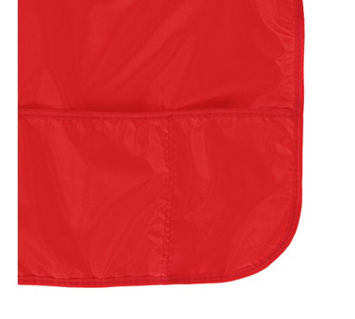 Фартук с нарукавниками для уроков труда ПИФАГОР, 3 кармана, увеличенный размер, 45x60 см, красный, 273745