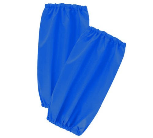 Фартук с нарукавниками для уроков труда ПИФАГОР, 3 кармана, уменьшенный размер, 39х49 см, синий, 273750