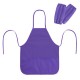 Фартук с нарукавниками для уроков труда ПИФАГОР, 3 кармана, стандартный размер, 44x55 см, фиолетовый, 273752