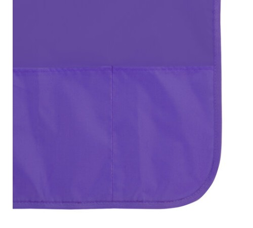 Фартук с нарукавниками для уроков труда ПИФАГОР, 3 кармана, стандартный размер, 44x55 см, фиолетовый, 273752