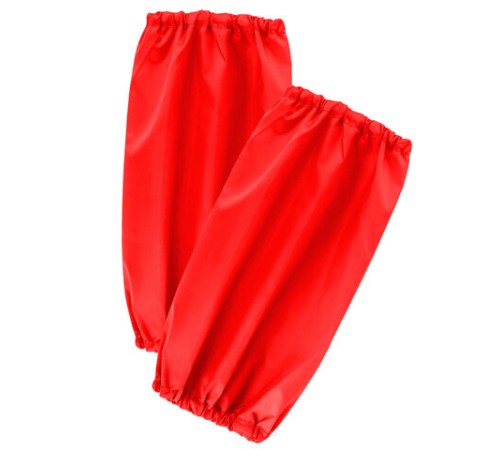 Фартук с нарукавниками для уроков труда ПИФАГОР, 3 кармана, стандартный размер, 44x55 см, красный, 273753