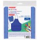 Фартук с нарукавниками для уроков труда ПИФАГОР, 3 кармана, стандартный размер, 44x55 см, синий, 273754