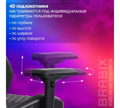 Кресло BRABIX PREMIUM "Core GM-160", мультиблок, 4D подлокотники, литой поролон, черное/серое, 532952 Кресло BRABIX PREMIUM "Core GM-160", мультиблок, 4D подлокотники, литой поролон, черное/серое, 532952