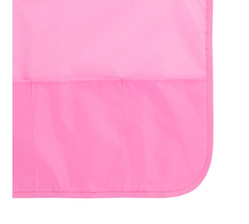 Фартук с нарукавниками для уроков труда ПИФАГОР, 3 кармана, стандартный размер, 44x55 см, розовый, 273757