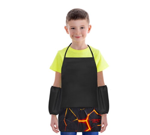 Фартук с нарукавниками для уроков труда BRAUBERG, 3 кармана, 46x54 см, 