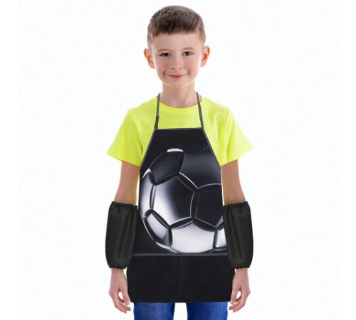 Фартук с нарукавниками для уроков труда BRAUBERG KIDS, 2 кармана, регулировка по росту, 46x54 см, 