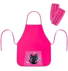 Фартук с нарукавниками для уроков труда ПИФАГОР, 1 карман, 46x54 см, 