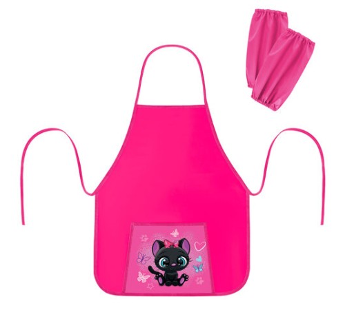 Фартук с нарукавниками для уроков труда ПИФАГОР, 1 карман, 46x54 см, 