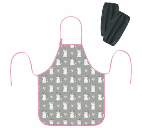 Фартук с нарукавниками для уроков труда ЮНЛАНДИЯ, регулировка по росту, 46х54 см, 