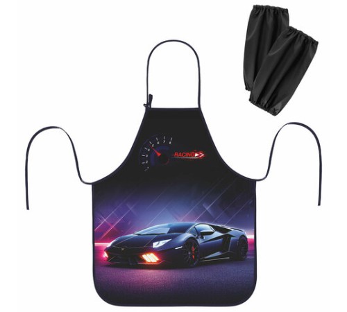 Фартук с нарукавниками для уроков труда ЮНЛАНДИЯ, регулировка по росту, 46х54 см, 