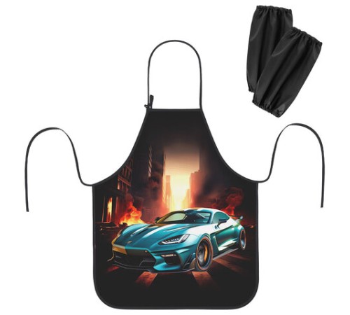 Фартук с нарукавниками для уроков труда ЮНЛАНДИЯ, регулировка по росту, 46х54 см, 