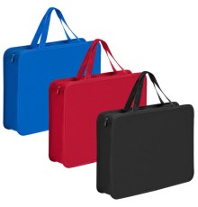 Папка на молнии с ручками ПИФАГОР А4, 1 отделение, пластик, 75 мм, однотонная, ассорти, 273769