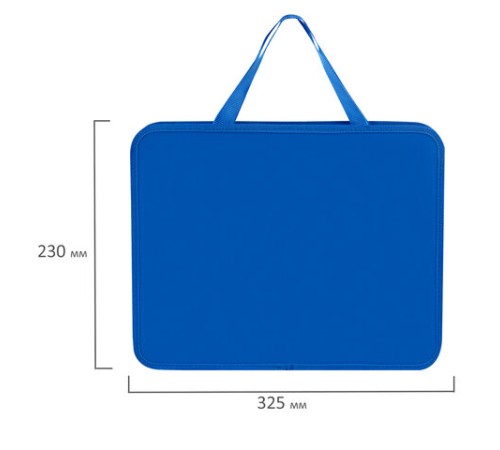 Папка на молнии с ручками ПИФАГОР А4, 1 отделение, пластик, 75 мм, однотонная, ассорти, 273769
