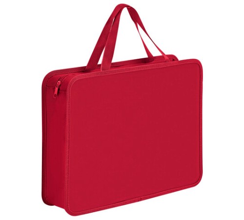 Папка на молнии с ручками ПИФАГОР А4, 1 отделение, пластик, 75 мм, однотонная, ассорти, 273769