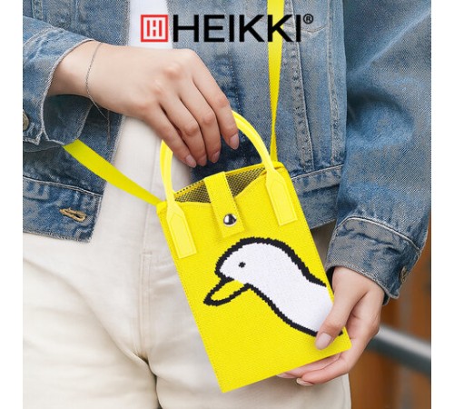 Сумочка-органайзер повседневная HEIKKI KNIT (ХЕЙКИ) кросс боди, вязаная, 17х12х5 см, 