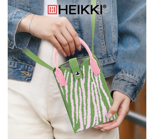 Сумочка-органайзер повседневная HEIKKI KNIT (ХЕЙКИ) кросс боди, вязаная, 17х12х5 см, 