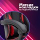 Кресло компьютерное CROMEX (КРОМЕКС) "Joker GM-125", две подушки, экокожа, черное/красное, 532954