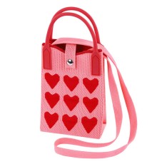 Сумочка-органайзер повседневная HEIKKI KNIT (ХЕЙКИ) кросс боди, вязаная, 17х12х5 см, 