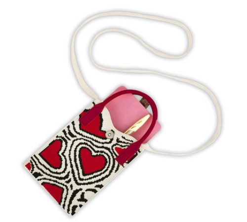 Сумочка-органайзер повседневная HEIKKI KNIT (ХЕЙКИ) кросс боди, вязаная, 17х12х5 см, 