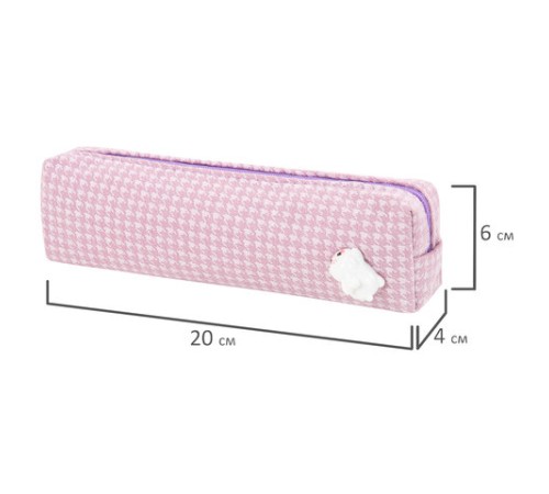 Пенал ЮНЛАНДИЯ ЮНИОР, 1 отделение, полиэстер, аппликация, 